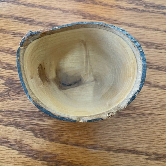 Vintage Small Magnolia Wood Bowl By NA Mitchell 8/02 - Picture 6 of 6